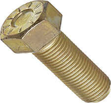 High Strength Coarse Thread Grade-9 Hex Cap Screw, Yellow Zinc