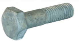 Coarse Thread A-325 Hex Structual Bolt, Galvanized