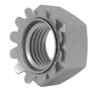 Low Strength Fine Thread Steel K-Nuts (Keps Nuts), Zinc