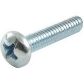 Pan Head Phillips Machine Screws, Zinc