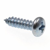 Pan Head Phillips Tapping Screw, Zinc