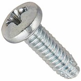 Pan Head Phillips Thread Cutting Screws Type F, Zinc