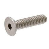 Flat Head Socket Head Cap Screws, 18-8 Stainless Steel (Coarse Thread)