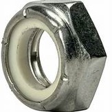 Thin Nylon Insert Lock Nuts, Coarse Thread, 18-8 Stainless Steel