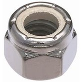 Metric Class 10 Nylon Lock Nut, Zinc (Coarse Thread)