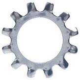 Metric External Tooth Lock Washer, Zinc