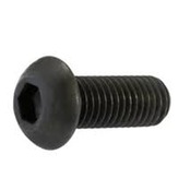Metric Button Head Socket Head Cap Screw, Black Oxide (Coarse Thread)